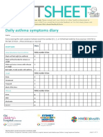 Asthma - Daily Asthma Symptoms Diary-En