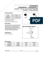 STP55NF06L STB55NF06L - STB55NF06L-1: N-Channel 60V - 0.014 - 55A TO-220/D Pak/I PAK Stripfet™ Ii Power Mosfet