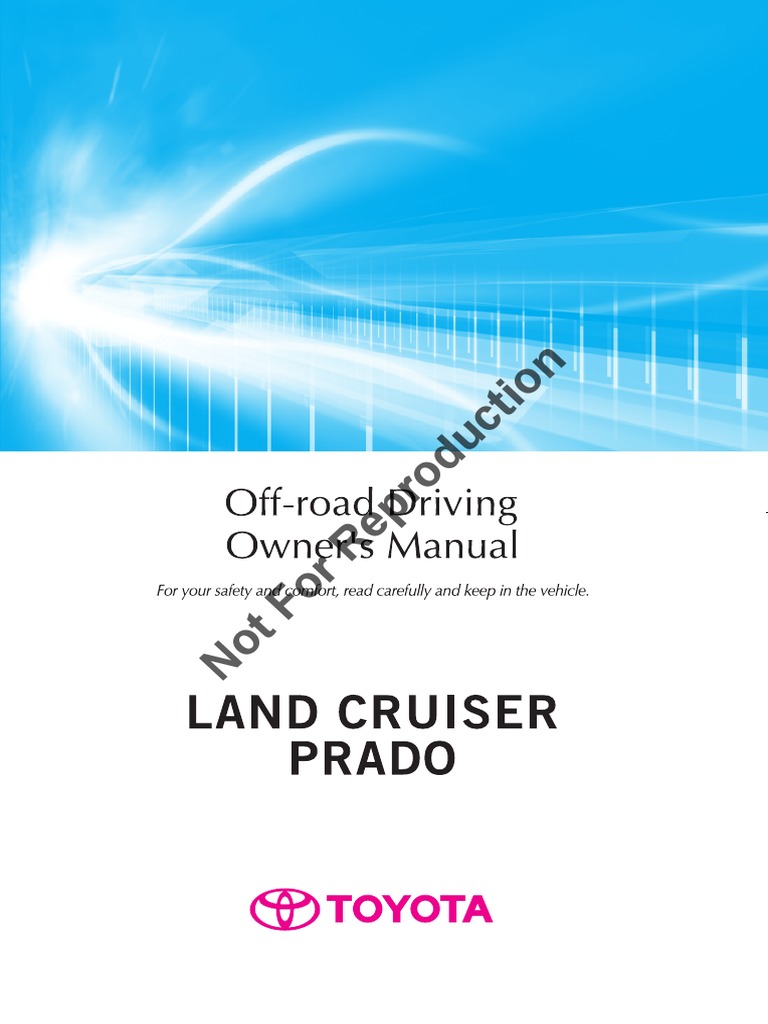 Land Cruiser Prado Owners Manual | PDF | Off Roading | Steering