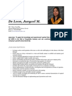De Leon, Juvycel M.: Job Description