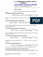 Bacaan Niat Zakat AL-IsHLAH