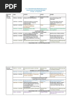 Date and Day Time Activity Venue Details