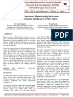 Impact of Outsourced Housekeeping Services On Guest Satisfaction With Respect To Star Hotels