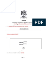 Modification 1.: Online Exam Result Verification System