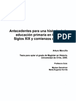 Antecedentes para Una Historia de La Educacion Primaria en Chile PDF