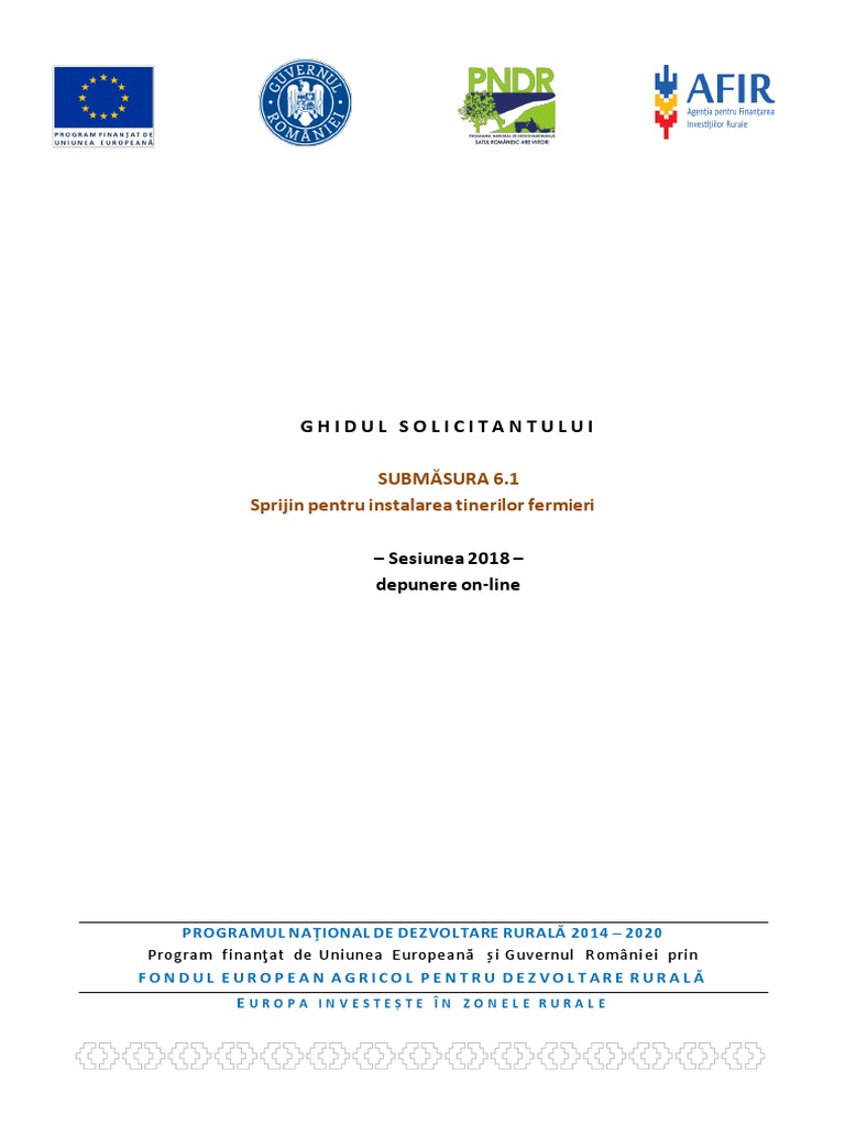 Ghidul Solicitantului Sm 6 1 2018