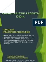 Karakteristik Peserta didik