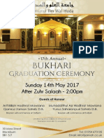 Jamiatul Ilm Wal Huda Blackburn 17th Annual Bukhari Jalsa Poster