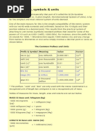 Multiples and Submultiples of SI Units | PDF