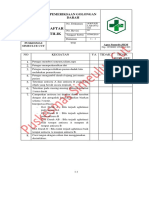 Daftar Tilik Pemeriksaan Golongan Darah