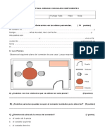 Evaluación Final Historia, Geografía y Cs. Sociales 3º Básico