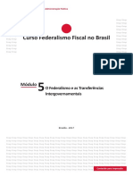 Módulo 5 - O Federalismo e As Transferências Intergovernamentais PDF