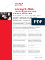 Maximizing The Mobile Learning Experience On Campus With Avaya Uc7029