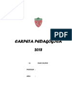 Carpeta Pedagógica2018