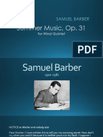 Barber - Summer Music - Wind Quintet