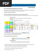 How To Filter Data by Multiple Colors in Excel