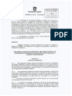 Reglamento Becas DP Decreto 2014 018