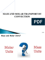 Mass and Molar Trasnport by Convection