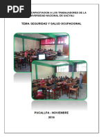 Informes de Taller de Capacitacion