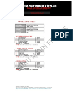 T-30 Workout Plan PDF