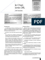 Síndrome de Chiari. Manifestaciones ORL: Chiary Syndrome and ENT Disorders