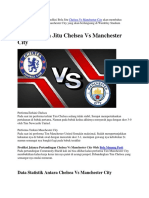 Prediksi Bola Jitu Chelsea Vs Manchester City