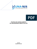 Politica de Acesso Aberto UNA-SUS