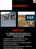 Curso Manejo Defensivo Prevencion Accidentes Transito Maquinaria Mina Actos Inseguros Seguridad Condiciones Reglas