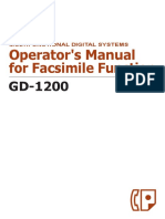 Operator's Manual For Facsimile Function: Multifunctional Digital Systems