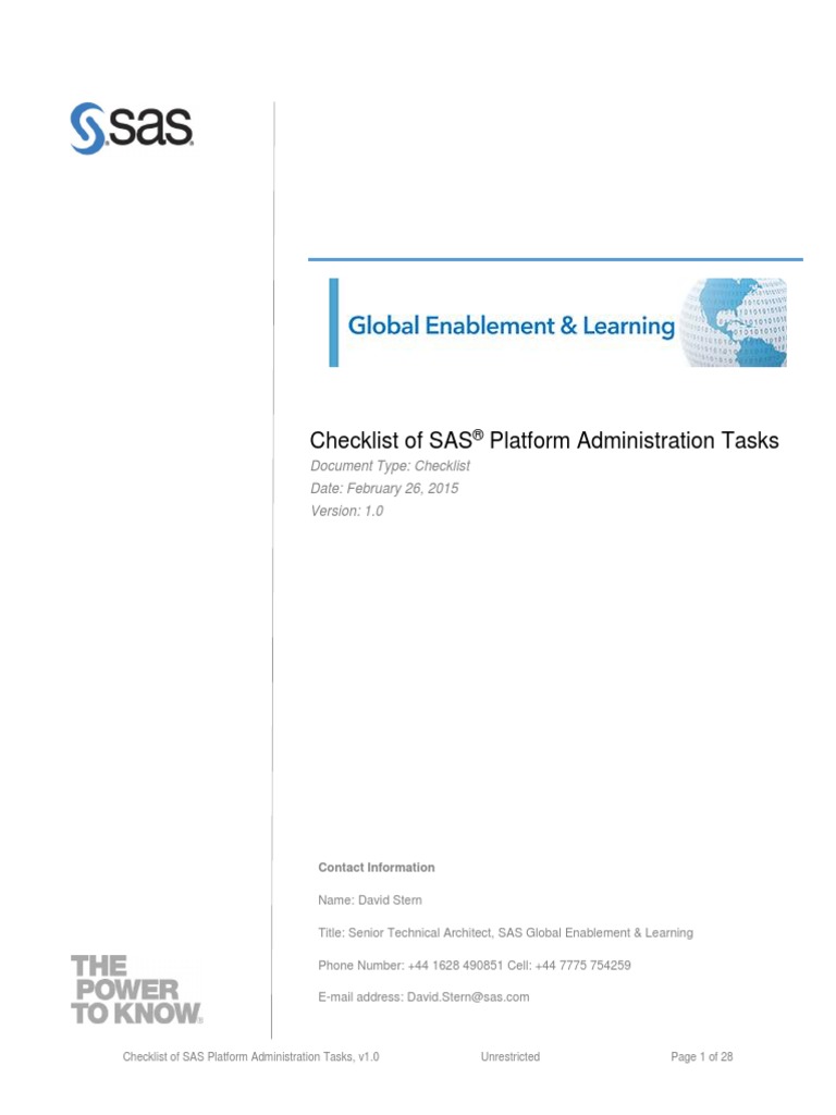 Platform Administration Tasks | PDF | Backup | Password
