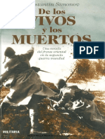 Simonov Konstantin de Los Vivos y Los Muertos PDF