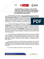 Pliego de Cargos A Directivos de Fedefútbol y Dimayor Por Reventa de Boletas en Eliminatoria