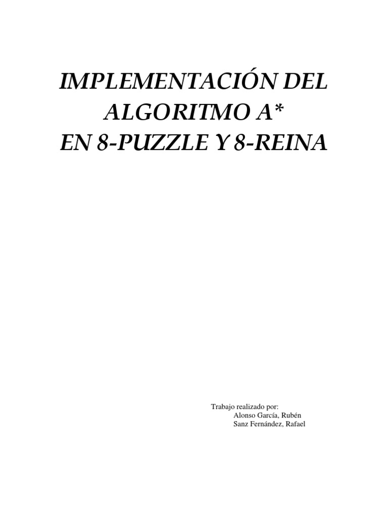 Algoritmo A | PDF