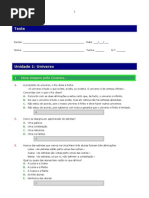 Banco de Questoes, Unidade 1