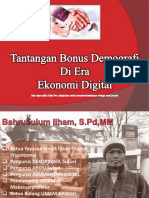 Tantangan Bonus Demografi Di Era Ekonomi Digital