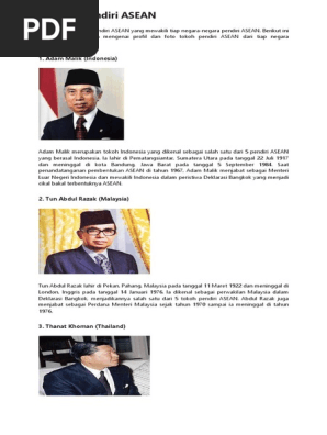 5 Tokoh Pendiri Asean Pdf