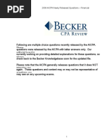 FAR CPA Exam Practice Questions Guide | PDF | Depreciation | Stocks