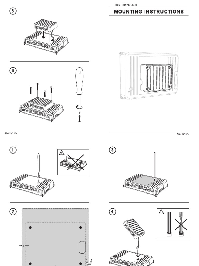 3BSE084263-600 - en Panel 800 Version 6 CB802 Mounting Instructions | PDF