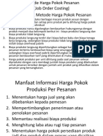 Metode Harga Pokok Pesanan