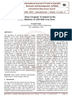 Effect of Deep Cryogenic Treatment On The Tensile Behavior of AISI 8620 Gear Steel