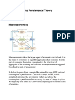 Macroeconomics Fundamental Theory