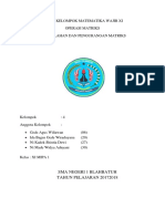 TUGAS KELOMPOK MATEMATIKA WAJIB XI Matriks