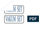 Vakum Set