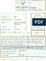 Driving Licence Provisional