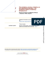 The Diphtheria Bacillus: The The Inhibitory Action of Saliva On