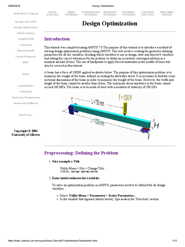 Design Optimization | PDF | Mathematical Optimization | Graphical User ...