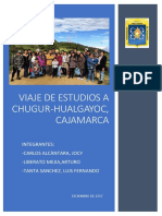 Viaje de estudios a Chugur-Hualgayoc