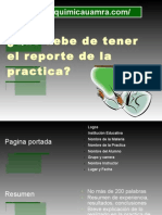 Que Debe de Tener El Reporte