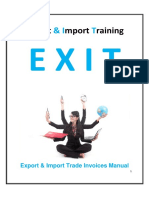 EXIT Export Import Trade Invoices Manual