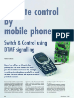 Remote Control by Mobile Phone: Switch & Control Using DTMF Signalling